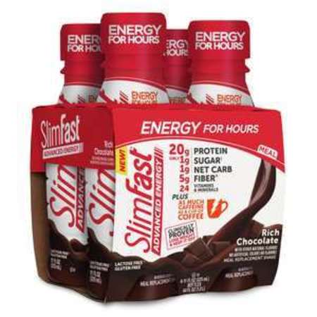 SLIMFAST Slimfast Advanced Energy RTD Rich Chocolate Shake 11 oz., PK12 74052